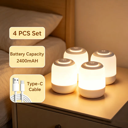 Kawaii Touch Bedside Night Lamp for Kids