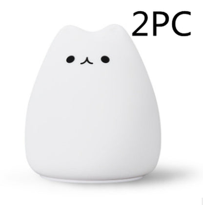 Silicone Touch Sensor LED Night Light - Cat