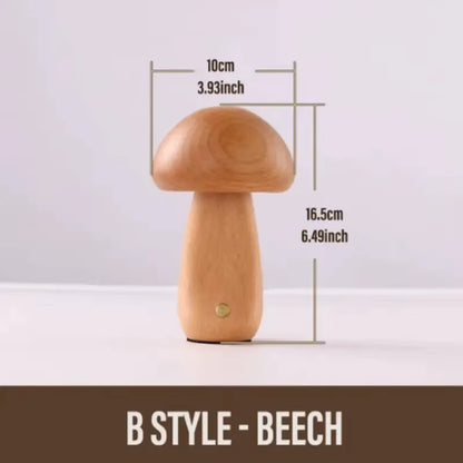Mushroom Table Lamp Rechargeable Touch