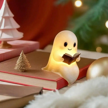 Cute Ghost Reading Lamp - 3D LED Statue Night Light