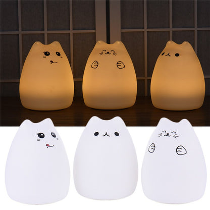 Silicone Touch Sensor LED Night Light - Cat