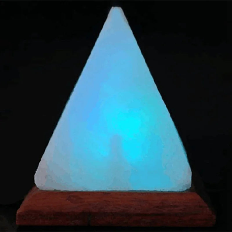 Himalayan Crystal Salt Lamp - USB Pyramid LED