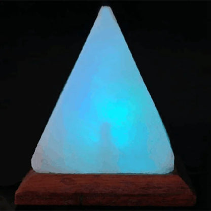 Himalayan Crystal Salt Lamp - USB Pyramid LED