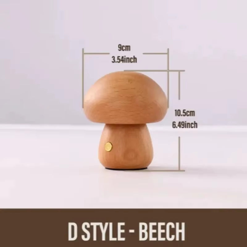 Mushroom Table Lamp Rechargeable Touch