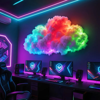 DIY 3D Thunder Cloud LED Decor Light Kit
