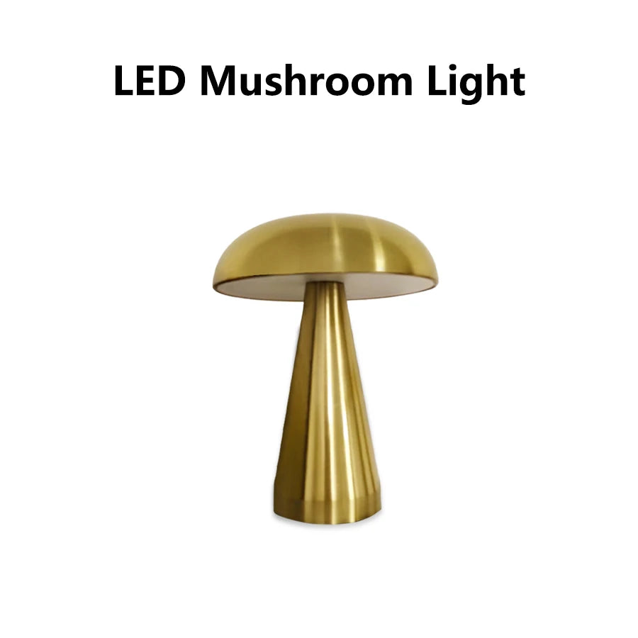 Retro Bar Mushroom Table Lamp LED Touch