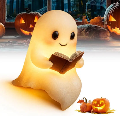 Cute Ghost Reading Lamp - 3D LED Statue Night Light
