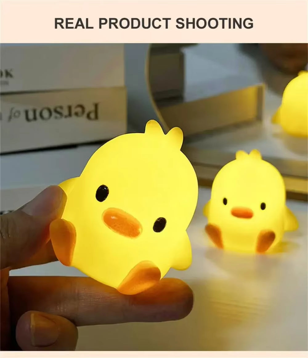 Duck Night Light - Cute Cartoon Animal Lamp