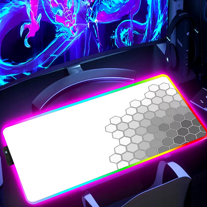 RGB Extended Hexagon Gaming Mouse Pad Desk Mat