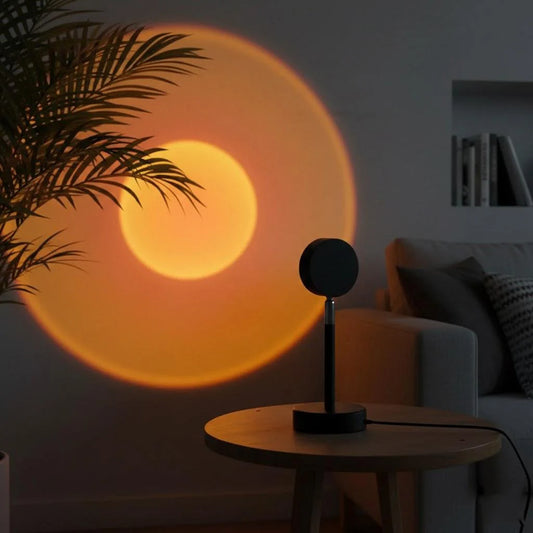 Sunset Projection Rotating Rainbow Floor Lamp