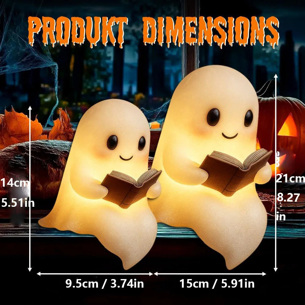 Cute Ghost Reading Lamp - 3D LED Statue Night Light