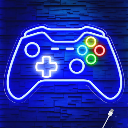 Gamer Neon Sign - Game Controller LED Neon Light