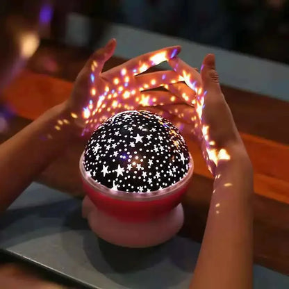 Rotating Nursery Starry Sky Table Projector