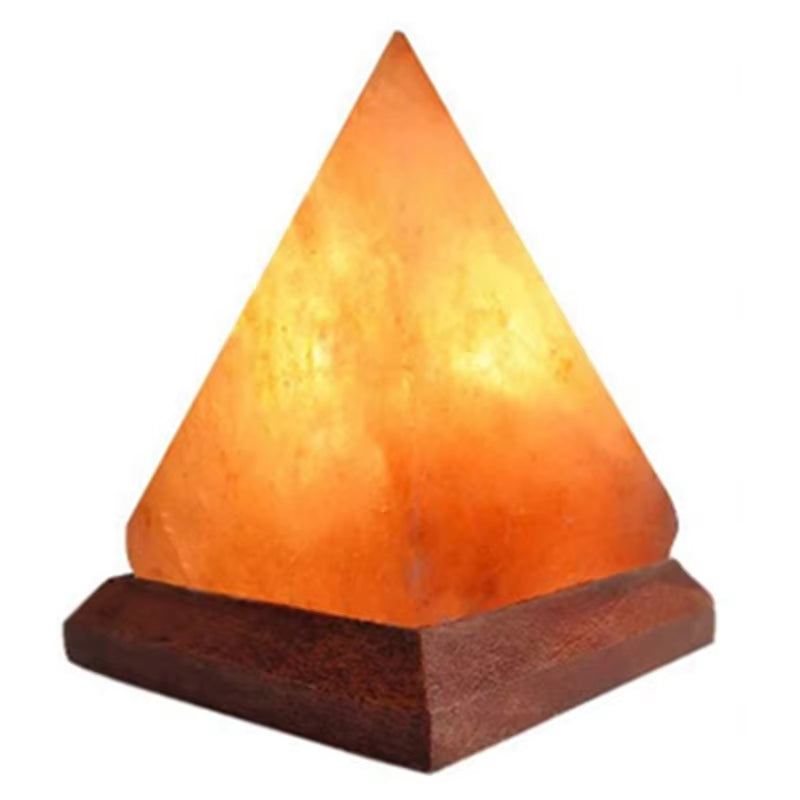 Himalayan Crystal Salt Lamp - USB Pyramid LED