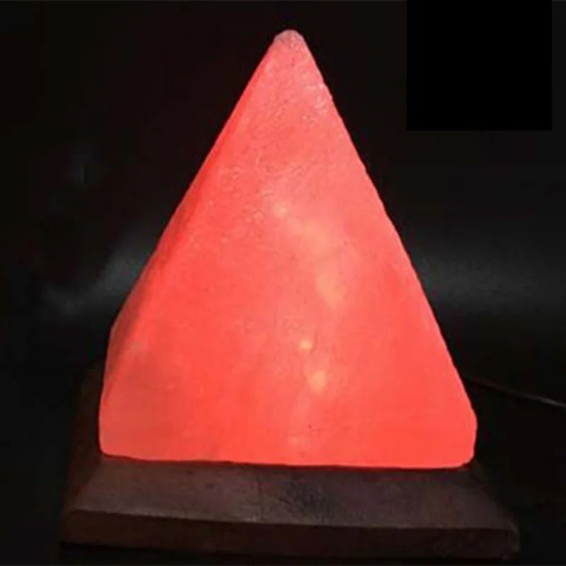 Himalayan Crystal Salt Lamp - USB Pyramid LED