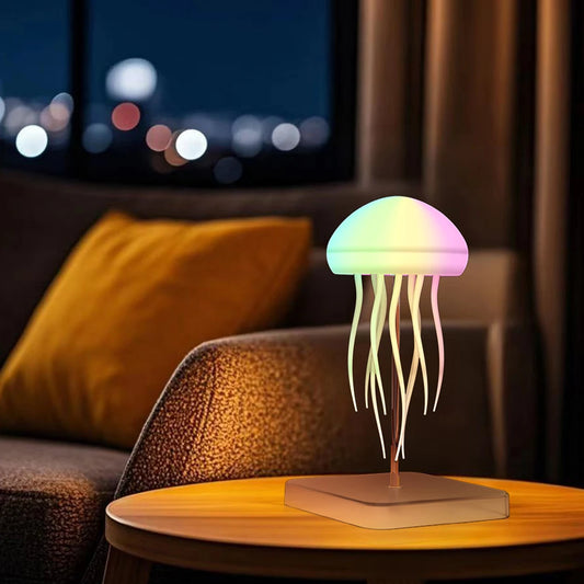 Cartoon Jellyfish Night Light RGB Gradient