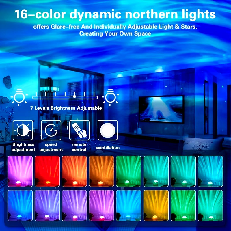 Northern Aurora Water Ripple Projector Lamp