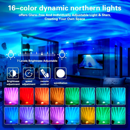 Northern Aurora Water Ripple Projector Lamp